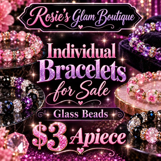 Glass bead, bracelets