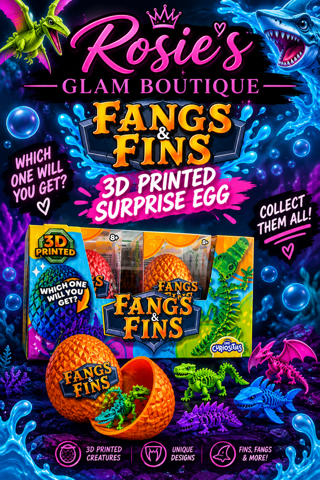 Fangs and Fins 3-D surprise eggs