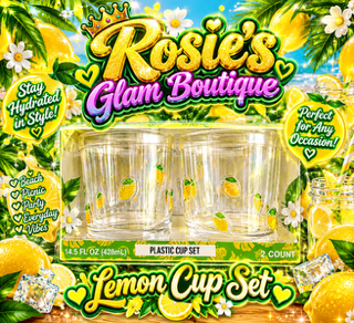 Lemon Tumblr cups set