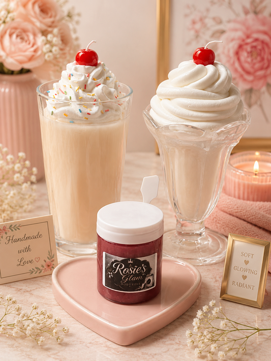 Sugar, cherry body scrub