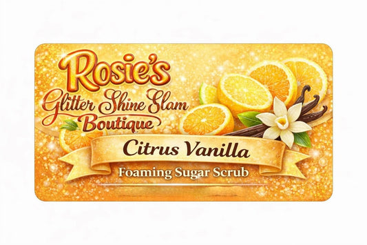 Citrus Vanilla Foaming Sugar Scrub
